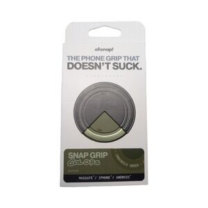 Gg1-O OhSnap Magnetic UltraThin Grip & Stand Magsafe Charge-thru Crocodile Green